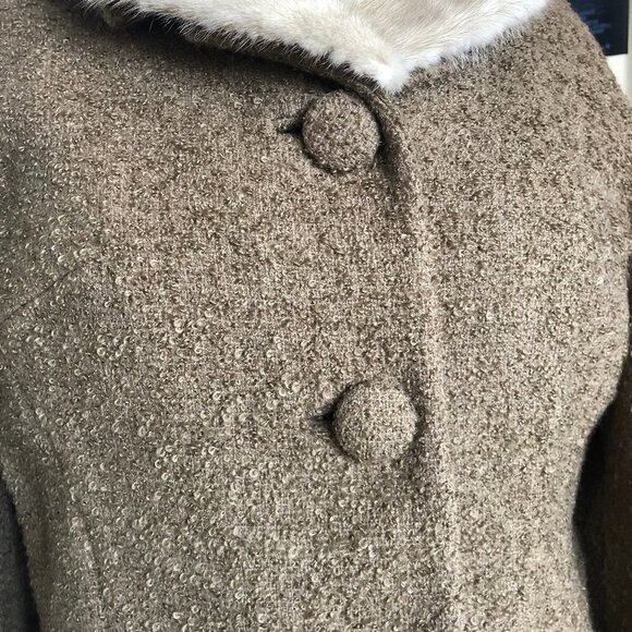 Vintage 50s Eatons fur collar jacket blazer, union made - Picture 16 of 16